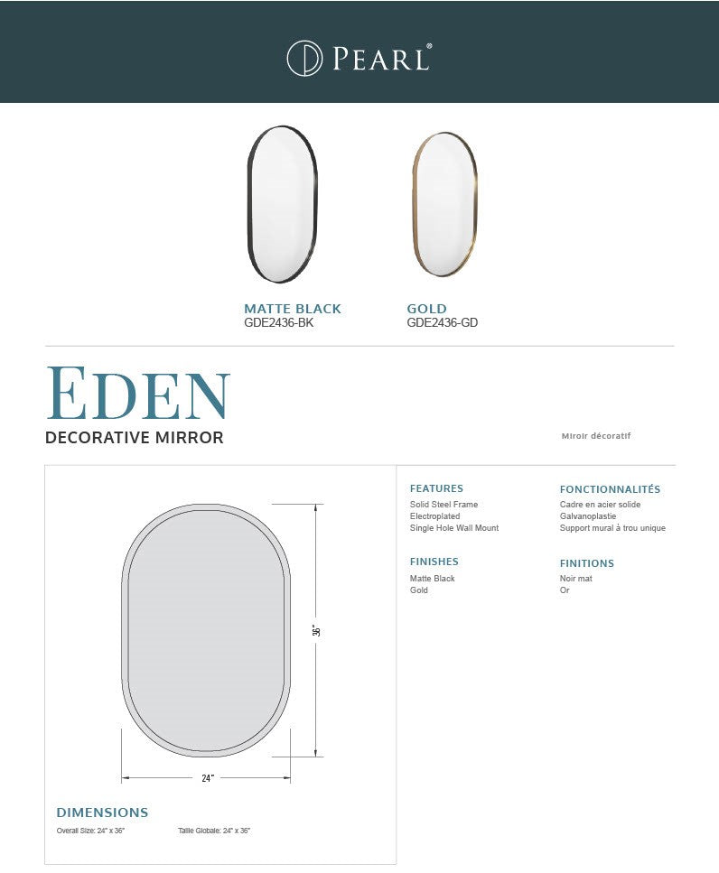 EDEN Oval Decorative Mirror